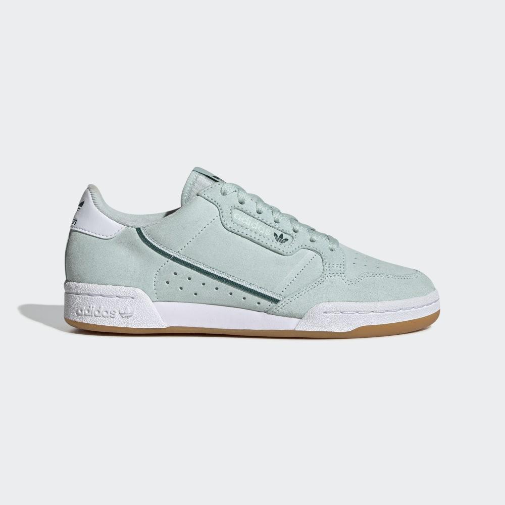 Adidas Women's Continental 80 Originals Shoes Green/Mint/White Ireland EE5568